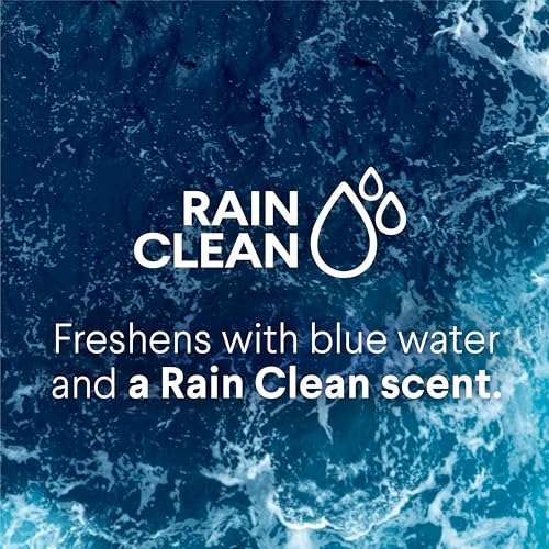 Clorox Ultra Clean Toilet Tablets Bleach & Blue, Rain Clean Scent, Toilet Cleaner Kills 99.9 Percent of Bacteria with the Power of Clorox Bleach, 2.47 oz., 4 Count