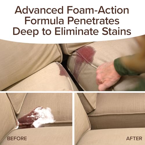 Bull Shot Carpet Spot & Stain Remover, AS SEEN ON TV, Made In USA, Just Point & Spray, Stain-Lifting Foam-Action, Coffee, Soda, Wine, Grease, New & Old Stains & More