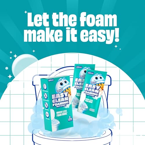 Scrubbing Bubbles Easy Clean Foaming Toilet Bowl Cleaner, Easy Toilet Drop In Powder Pouches, 100g (5 Pouches)