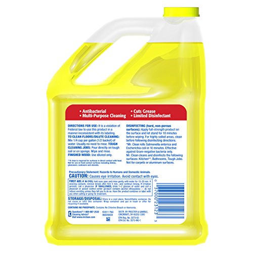 Mr. Clean Multi Surfaces Antibacterial Liquid Cleaner, Summer Citrus, 128 Oz