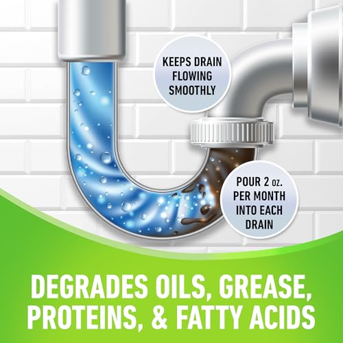 CLR Clear Pipes & Drains Clog Remover and Cleaner, For Shower, Sink, Toilet, Garbage Disposal, 42 Ounce Bottle