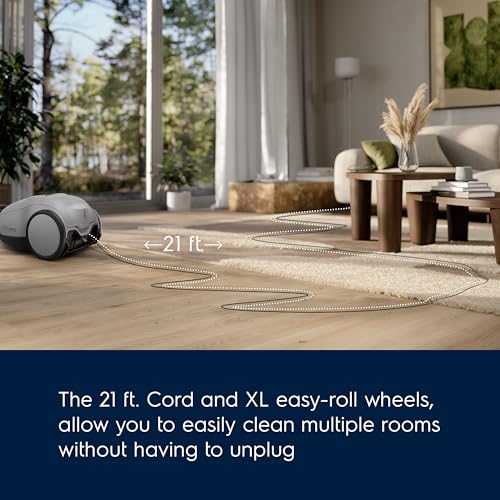 Electrolux Ultimate800 Bagged Canister Vacuum with LED Lights, HEPA Filtration, 21 Foot Cord, 3 in 1 Attachment Nozzle and 4 Position Storage Options