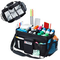 FRECOLSH Large Cleaning Supplies Organizer-Cleaning Caddy Organizer With Handles & Shoulder Strap-Cleaning Bags for Cleaning Suppliers-Housekeepers Wearable Cleaning Tote Upgraded