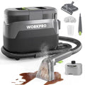 WORKPRO Portable Steam Carpet & Upholstery Cleaner Machine, 16KPa Suction with 4 Cleaning Modes, Spot Cleaner Machine with Heating System and Multi-Function Tools for Sofa, Pet Stains & Car Interior