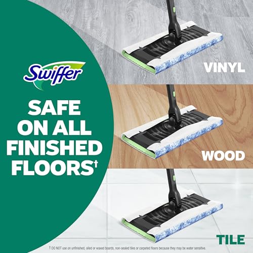 Swiffer Heavy Duty Mop Wet Multi-Surface Cloth Refills for Floor Mopping and Cleaning, Outdoor Window Fresh Scent, 20 count