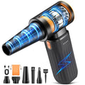 Compressed Air Duster, 260000RPM Cordless Electric Air Blower with Brushless Motor, 3-Speed Adjustable & Rechargeable – Powerful Dust Cleaner for Keyboard, Computer, Car, Outdoor, Air Bed