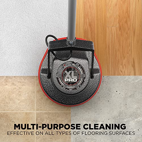 Oreck Commercial Orbiter Hard Floor Cleaner Machine, Multi-Purpose Floor Cleaning, Random Orbital Drive, Wide Cleaning Path, 50-Foot Long Cord, ORB550MC, Gray/Red
