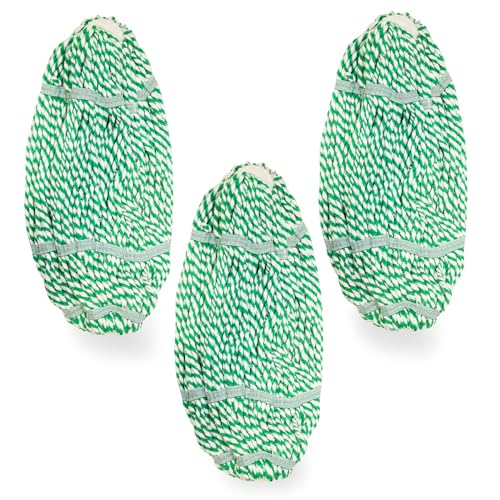 Libman Tornado Mop Refill, Direct Replacement Head for Libman Self Wringing Twist Mop, Cotton, Machine Washable, 3 Pack