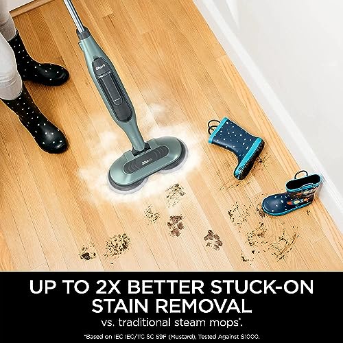 Shark S7000AMZ Steam & Scrub All-in-One Scrubbing and Sanitizing Hard Floor Steam Mop, Pure Water (Renewed)