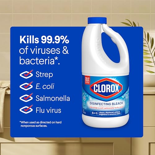 Clorox Disinfecting Bleach, 43 Fluid Ounces (Package May Vary)