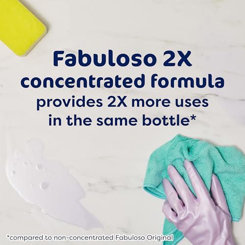 Fabuloso Multi-Purpose Cleaner, 2X Concentrated Formula, Refreshing Lemon Scent, 56 oz