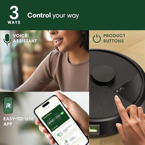 iRobot Roomba 105X Robot Vacuum, Smart LiDAR Mapping, 70X Power‑Lifting Suction, Custom Room Cleaning, App & Voice Control, Auto Recharge, Great for Homes with Pets & Kids