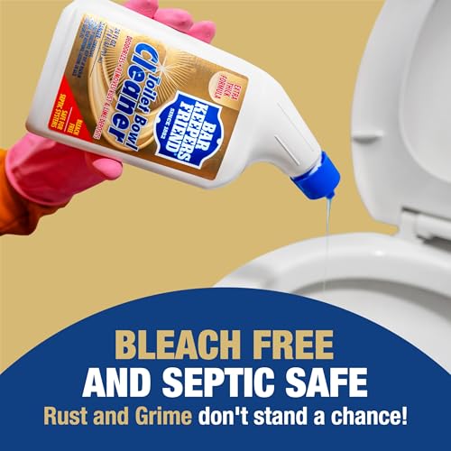Bar Keepers Friend Toilet Bowl Cleaners (2 x 24 fl oz), Extra Thick & Fast-Acting Toilet & Bathroom Cleaner, Cleaning & Deodorizing, Removes Hard Water & Rust Stains, Grime & Odor, Bleach-Free