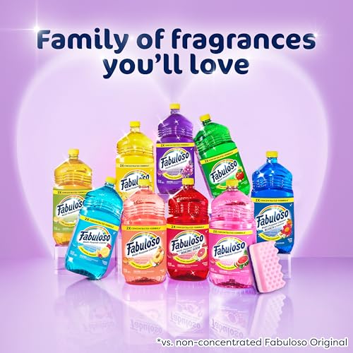Fabuloso Multi-Purpose Cleaner & Floor Cleaner, 2X Concentrated, Lavender Scent, 56 fluid ounces
