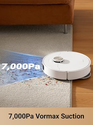 DREAME L10s Pro Ultra Heat Robot Vacuum and Mop Combo, Mop Extend, 7000Pa Suction, Auto Robot Care and Maintenance, 136°F Hot Water Mop Self-Cleaning, Obstacle Avoidance, Ideal for Hair, Carpets