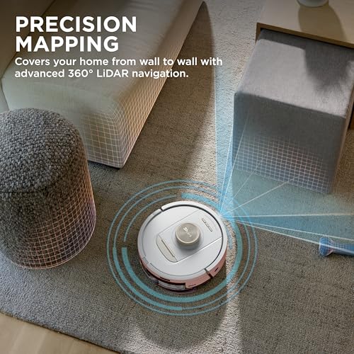 Shark Stratos | 2-in-1 Robot Vacuum & Mop for Carpets & Hard Floors | Powerful Suction & Mopping for Pet Hair | Self-Empty & Self-Clean NeverTouch Base | 60-Day Capacity | HEPA | White | AV2700ZE