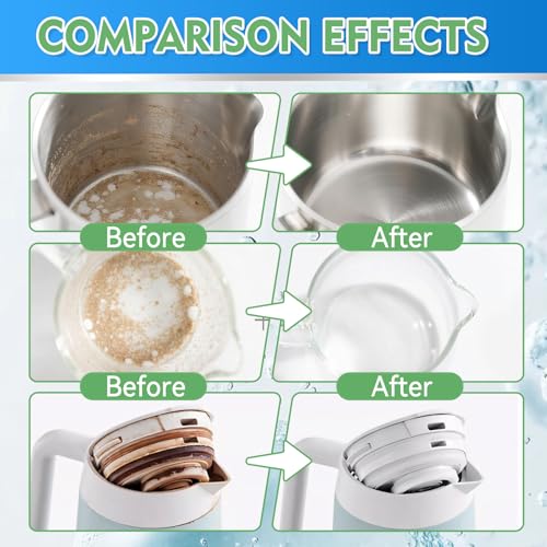 JOYAONE Kettle Descaler Tablet, Citric Acid for Cleaning Kettles, Coffee Machines, Shower Heads, 36 Pack Kettle Cleaner Tablets Remove Limescale & Mineral Buildup, Suitable for Hard Water Living Area