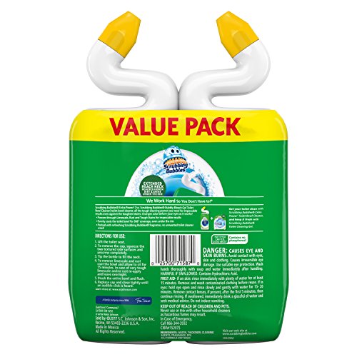 Scrubbing Bubbles Extra Power Toilet Bowl Cleaner, Rainshower, 1 Squeeze Bottle, 24 oz, (Pack of 2)