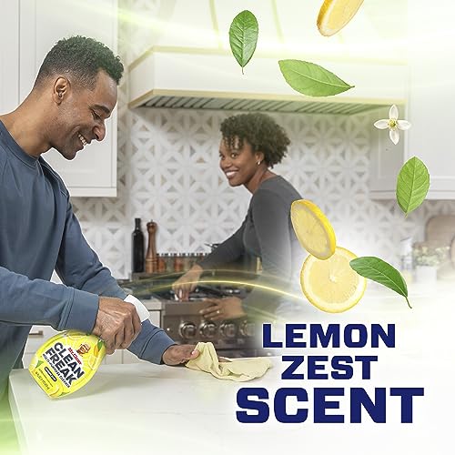 Mr. Clean, Deep Cleaning Mist Multi-Surface Spray, Lemon Zest Scent Refill, 1 Count, 16 Fl Ounce