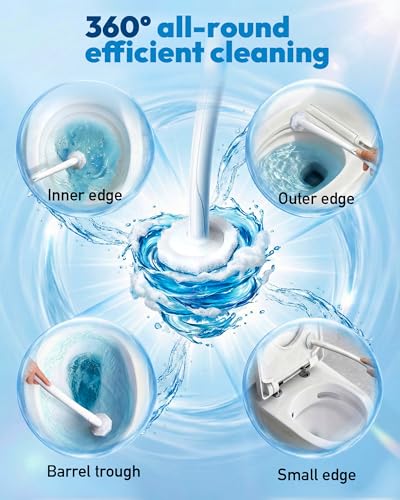 60 Count Wand Refills for Clorox Toilet Brush, Disposable Heads for Deep Cleaning, Instant Foam