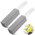 Kadden 2 Pack Pumice Stone Toilet Bowl Cleaner with Handle, Hard Water Ring Remover & Stain Scrubber for Bathroom, Pool, Sink and Tub, Ergonomic Heavy Duty Cleaning Tool