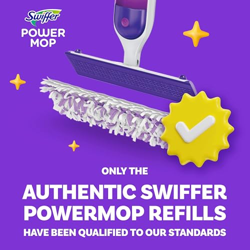 Swiffer PowerMop Multi-Surface Mopping Pad Refills for Floor Cleaning, 5 count