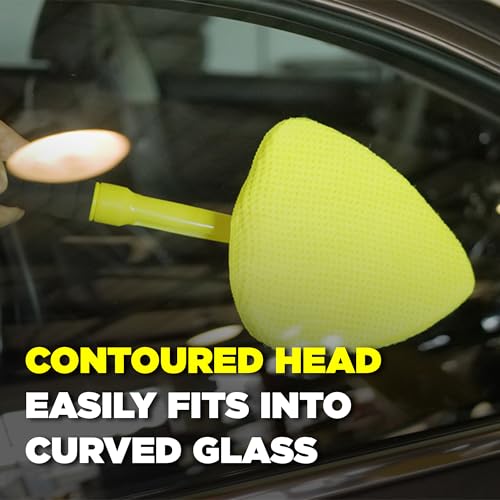 Invisible Glass 95160 Reach & Clean Windshield Cleaning Tool and Car Window Cleaner Tool for Interior and Exterior Auto Glass, Trucks, SUVs, RVs and Home Windows with 2 Microfiber Pads and Storage Bag