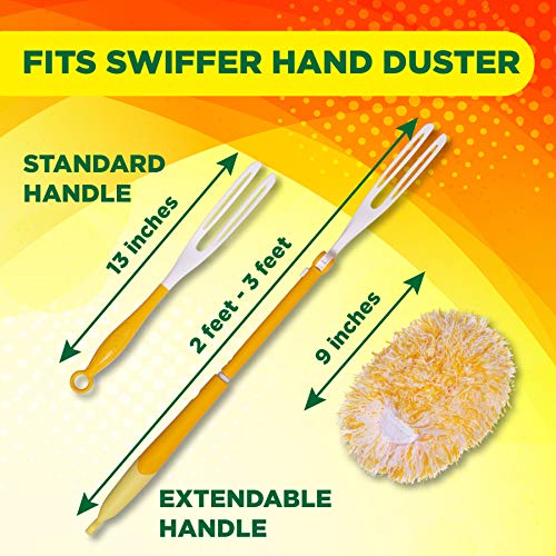 Millifiber 360° Reusable Duster Refills for Swiffer Hand Dusters (4-Pack)