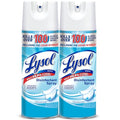 Lysol Disinfectant Spray, Household Cleaning Supplies, Disinfecting Multi-Purpose Room Spray, Antibacterial Sanitizer, Deodorizer, Kills Hantavirus, Crisp Linen, 12.5 Fl Oz (Pack of 2)