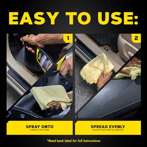 Meguiar's G16216 Ultimate Interior Detailer, Protects Interior Surfaces from Dirt and Grime, Leaves Your Surfaces Protected from UV Rays and Giving It a Lasting Finish, 15.2 Oz Spray Bottle