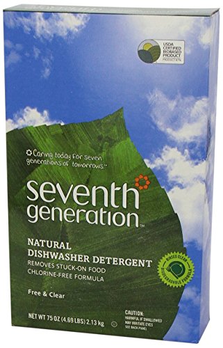 Seventh Generation Free and Clear Dishwasher Detergent Powder 75 oz