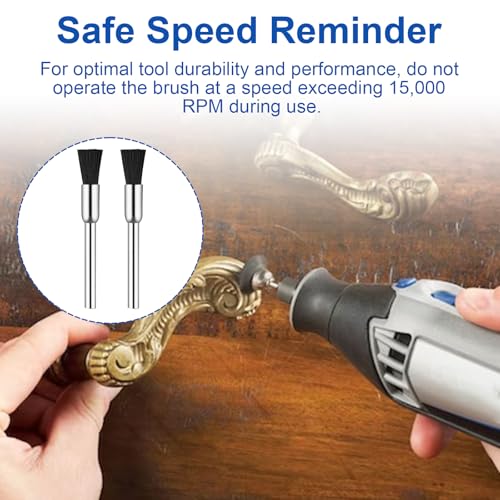 Nylon Bristle Brushes for Cleaning and Polishing, Grout Cleaning Tool Replace Dremel Brushes #405-02 - 2 Pcs