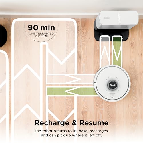 Shark Matrix Clean | Robot Vacuum Cleaner with Powerful Suction for Pet Hair, Rugs, Carpets & Hard Floors | Self-Empty Base | 60-Day Capacity | Voice Control | LiDAR Navigation | Cool Grey | AV2511AE