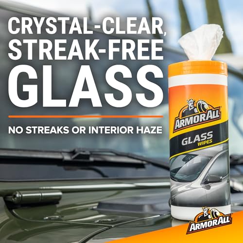 Armor All Complete Car Care Kit - 4-Piece Bundle with Car Wash & Wax, Glass Cleaner Wipes, Tire Foam & UV Protectant Spray, Gift for Car Lovers