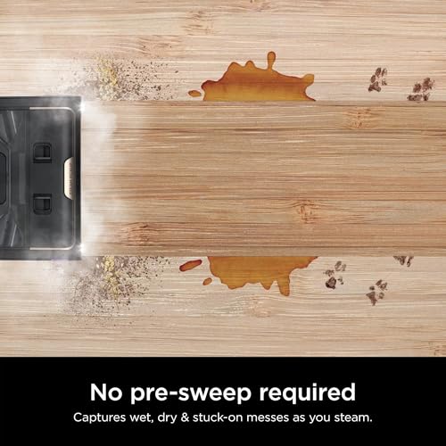 Shark Steam Pickup 3-in-1 Steam Mop Pickup Debris, Deep Scrubs, Steam, & Sanitizes Sealed Hard Floors - All At Once, Lightweight Steam Cleaner for Home with Sealed Hard Floors (Renewed) (Navy)