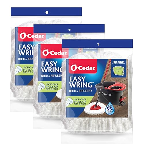 O-Cedar EasyWring Spin Mop Head Refill (Pack of 3)