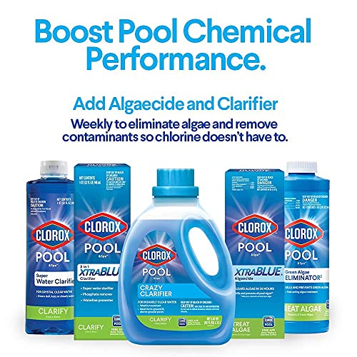 Clorox® Pool&Spa™ Swimming Pool Super Water Clarifier, Creates Crystal Clear Pool Water, 1 Quart (Pack of 1)