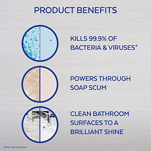 Lysol Bathroom Cleaner Spray, Blue, Island Breeze, 48oz (2X24oz)