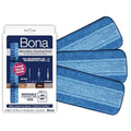 Bona Mop Microfiber Cleaning Pad for Hardwood & Hard Surface Floors - Value 3-Pack - For Use With Bona Mops - Dual Zone Cleaning