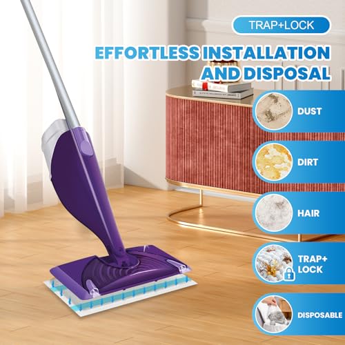 Bpbdzz 36 Count Refill for Swiffer Wet Jet Spray Mop, 5-Layer Thickened Super Absorbent Disposable Wet Jet Pads for All Floor Types