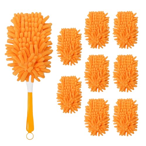 8 Pack Reusable Duster Refill Compatible with Swiffer Hand Duster, 360 Heavy Duty Duster Refills for Cleaning, Office, Ceiling Fan (Handle is Not Included)
