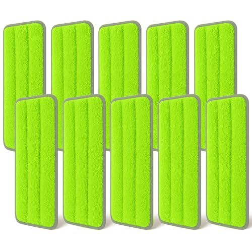 10Pcs Mop Replacement Pads,Compatible with Libman Rinse 'n Wring Mop Universal Mop Pads Mop Head Refills Washable Wet Mop,Compatible with Most 11-13” Size Mops