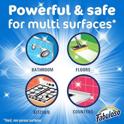 PURPUR Cloth and Fabulous 2X Concentrated Formula, Makes 67 Gallons Multi Purpose Household Cleaner for Floors Bundle with Microfiber, 2 Bottles