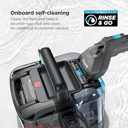 Shark StainStriker | Portable Carpet, Upholstery & Area Rug Cleaner | 2 Tools | Self-Cleaning | Powerful Stain & Odor Remover | Deep Clean & OXY Solutions | Charcoal | PX221BRN