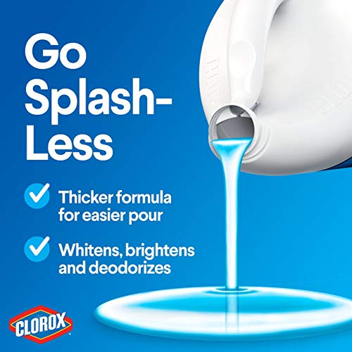 Clorox Splash-Less Bleach, Clean Linen Scent, 55 Ounces, 2 Pack (110 Ounces Total), Real Bleach Made Simple™