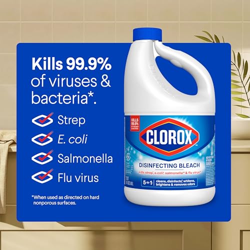 Clorox Disinfecting Bleach, 81 Fluid Ounces (Package May Vary)