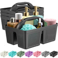MLIKLU 4 Pack Portable Shower Caddy, Integrated Handle, Reinforced Plastic, Organizer Storage Bathroom Supplies and Beauty Products, Cleaning Supplies, Shower Basket for Home, Dorm, Shelf and Cabinet
