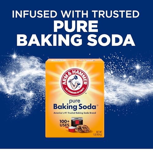 ARM & HAMMER Plus OxiClean with Odor Blasters Liquid Laundry Detergent, Laundry Odor Remover, Attacks Stains, Fresh Botanical Scent, 74 Loads, 96.2 Fl Oz