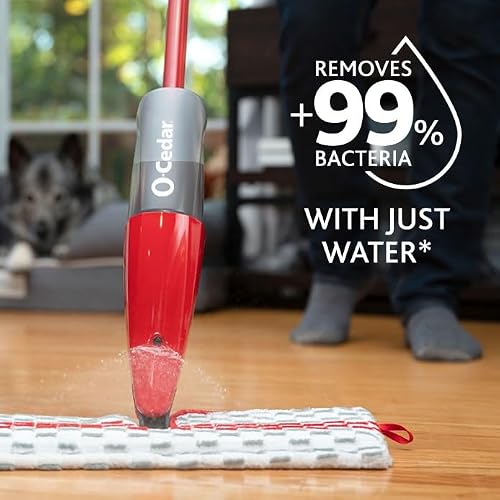 O-Cedar Genuine ProMist MAX Spray Mop Head Replacement | Machine Washable | Reusable | Microfiber Refill | Removes 99% of Bacteria