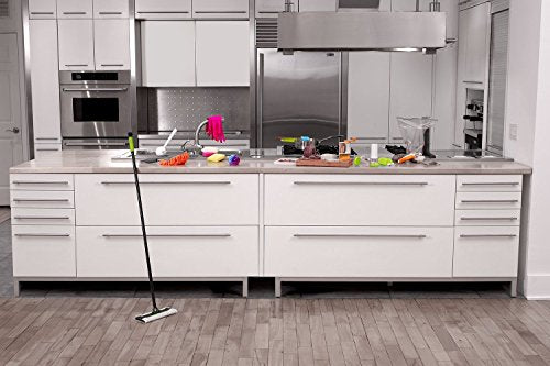 Casabella Sink Sider Kitchen Soap Pump and Sponge Caddy, White/Gray